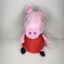 Peppa Pig Plush 2003 Fiesta Pink Large Stuffed Animal Toy Red Dress 17.5&quot; - £10.60 GBP