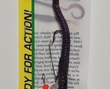 Crème Pre-Rigged 6” Weedless  Grape/Fire U-tail Worm 6CT96-3 New - £5.56 GBP