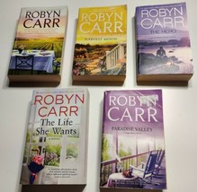 5 Robyn Carr Books-Paradise Valley-Virgin River-Sonoma-Harvest Moon-Hero... - £15.45 GBP