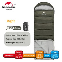 Naturehike Sleeping Bag Ultralight Winter Cotton Sleeping Bag Warmth Double Pers - £71.67 GBP