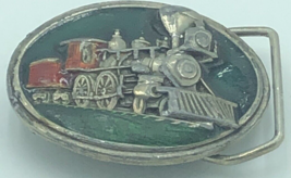 L-143  VINTAGE 1984 **STREAM TRAIN ENGINE** RAILROAD COMMEMORATIVE BUCKLE - $20.75