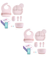 2 Sets Lilow Silicone Baby Feeding Set Including Baby Utensils 6- 12 Months - $54.40 CAD