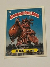 Garbage Pail Kids vtg Sticker Card 1986 Topps Series 3 Alice Island 113a Statue - £15.75 GBP