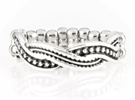 Paparazzi Texture Tango Silver Ring - New - £3.58 GBP