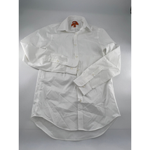 Egara Shirt Mens Size 32 33 White Button Up Extreme Slip Fit Stretch Dressy - $8.60