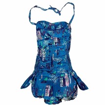 50s VTG Rose-Leen Ladies Swimsuit Bubble Butt XS Canadian Beach Wear Tur... - $141.67