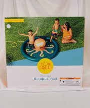 Sun Squad Inflatable Kiddie Pool Octopus Pool - Ages 2+, 5 FT Diameter, NEW - £19.52 GBP