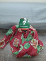 Christmas House Scarf - Red Christmas Ornaments Women&#39;s Scarf NWT - $14.80