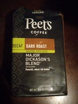 3 Peet&#39;s Coffee, Dark Roast Ground Decaf Major Dickason&#39;s Blend 10.5 Oz(... - £16.55 GBP