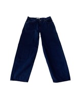 Levi’s Baggy Dad Jeans In Dark Blue Wash Wide Leg Crops Size 29 - £29.74 GBP