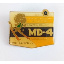 Vintage 1988 Lions International Convention Denver Colorado MD-4 Lapel H... - $10.40
