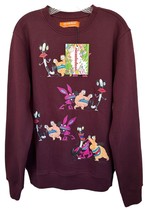 Nickelodeon Unisex Pullover Sweatshirt Crew Neck Both Side Printed Size ... - £31.28 GBP