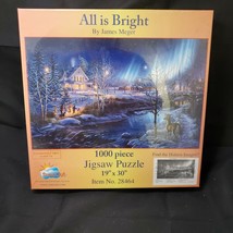SunsOut 1000 Piece Jigsaw Puzzle Christmas All is Bright, Hidden Images - $15.49
