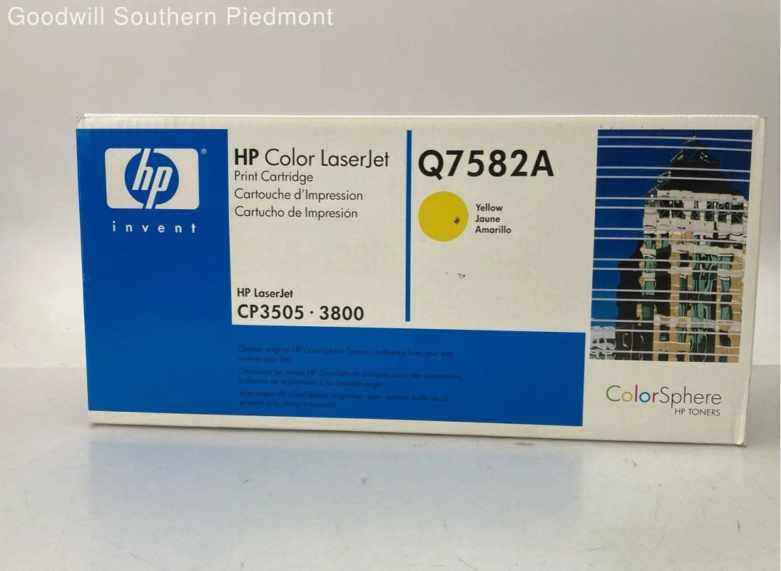 Genuine HP Q7582A Print Cartridge for HP LaserJet CP3505-3800 Yellow - $16.99