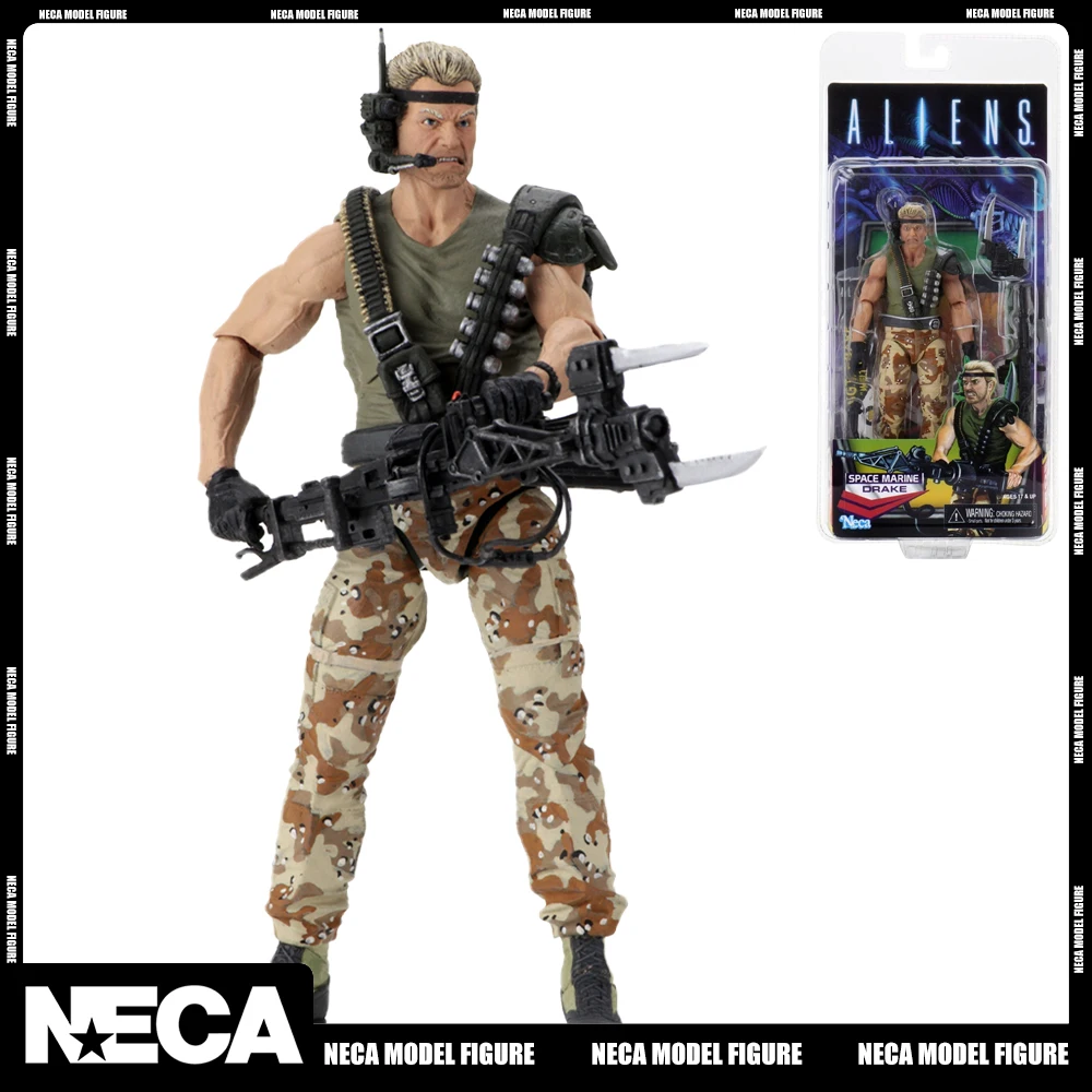 NECA 51682 Aliens – Space Marine Drake (Kenner Tribute) 7 Inch Action Figure - £53.41 GBP+