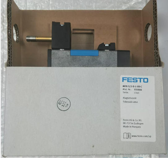 New Festo MFH-5/2-D-1-FR-C Solenoid Valve - $109.00