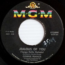 Connie Francis - Jealous Of You / Everybody&#39;s Somebody&#39;s Fool [7&quot; 45 rpm... - $1.13