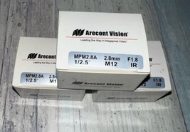 Arecont Vision MPM2.8A 1/2.5&quot; M12 2.8mm F1.8 IR Lens - NEW In Box  QTY:3 - £36.68 GBP