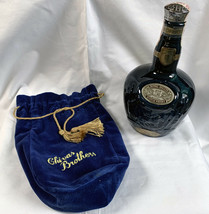 Empty Blue Royal Salute Scotch Whisky Bottle Wade Chivas Brothers Limite... - $36.14