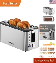 Long Slot Toaster with Countdown Timer &amp; Bagel Mode: Perfect for Family ... - $1,400.96 MXN