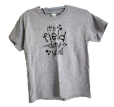 It&#39;s Field Day Y&#39;all Youth Size Small Gray Short Sleeve Shirt Field Day ... - £7.65 GBP