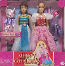 Happy Holiday Doll With Extra Outfit 2 Doll Set (LOC BK-BD TOP) - £12.43 GBP