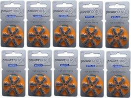 Varta PowerOne Hearing Aid Batteries Size 13-10 Packs of 6 Cells - £23.97 GBP