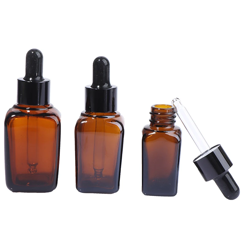 Ml 30ml empty dropper bottle amber essential a gla aromatherapy liquid brown square gla thumb200