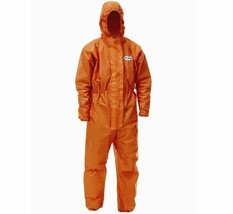 KLEENGUARD A80 Disposable Coverall/Overall w/ Hood Orange XL Chest 47/50&quot; (ww3) - £2.96 GBP