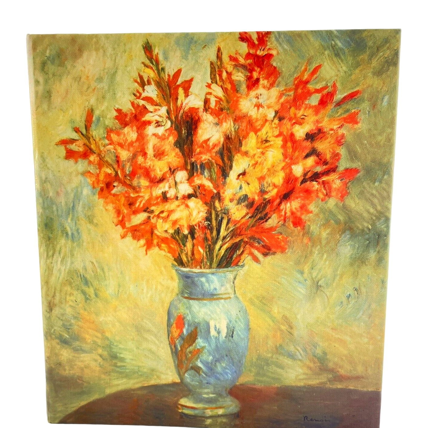 Hallmark Stories Vintage Address Book RA5159 Renoir Orange Gladioli in Blue Vase - $19.26