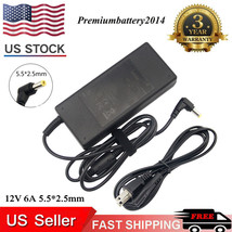 Lcd Ac Power Supply Adapter Dc 12 Volt 6 Amp (12V 6A) With Round Tip (5.5*2.5Mm) - $21.99