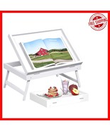 Foldable Bed Tray Table - Stylish Bamboo Serving Tray for Breakfast and ... - $627.36 MXN