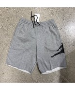 NWT Nike Air Jordan AQ3115-091 Men Jumpman Logo Fleece Shorts Grey Black... - $32.95
