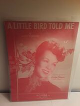 A Little Bird Told Me - Evelyn Knight Sheet Music | Harvey O. Brooks, Decca - $127.20 MXN