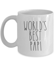 World&#39;s Best Papi Coffee Mug Father&#39;s Day Christmas Mugs Ceramic Gifts For Dad - £12.69 GBP+