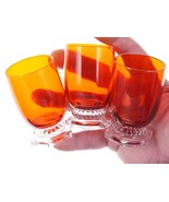 1930&#39;s Heisey Tangerine Gascony Shot/Juice/wine tumblers - £464.04 GBP