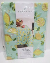 Summer Trina Turk Lemon Fabric Cloth Tablecloth 52&quot; x 70&quot; - £29.16 GBP