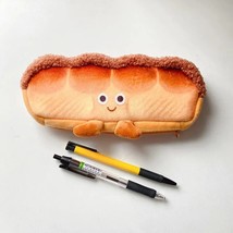 Funny bread cute pencil case plush creative pencil bag School stationery bag Chi - £118.13 GBP