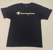 Champion T Shirt Mens Size Medium Navy Blue - $7.88