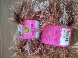 Lion Brand Fun Fur Yarn Lot - £6.99 GBP