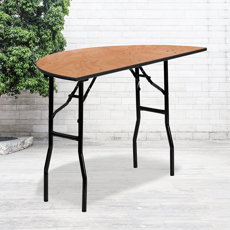 48HLF-RD Wood Fold Table YT-WHRFT48-HF-GG