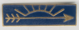 Vintage Boy Scout BSA Cub Scouts Arrow of Light Rank Award Blue Enamel P... - £14.08 GBP