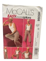 McCalls M5398 Sewing Pattern Misses Jacket Top Pants Shorts Size Large-XXL - £6.95 GBP