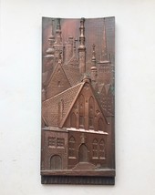 Old Town, Vintage metal bas-relief of Tallinn /Estonia, Copper Wall Art Decor - £55.95 GBP