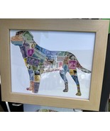 Labrador Retriever! - Vintage Postage Stamp Collage Art - €59,44 EUR