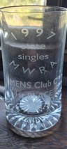 Glass Beer Mug 1997 MWRA State Singles Mens Club 1st Place Heavy Collect... - £15.71 GBP