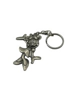Disney Minnie Mouse Keychain Metal Plate Key Ring - £13.23 GBP