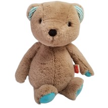 Teddy Bear B Softies Cara Mellow Happy Hues Soft Plush Blue Paws Battat Stuffed - £13.62 GBP