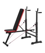 Weight Bench Sit up Bench for Home Gym Strength Training Adjustable Fold... - €126,43 EUR