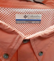 Columbia Men's Tall 3XT PFG Bahama II Short Sleeve Shirt, Spicy Tuna, Vented image 4